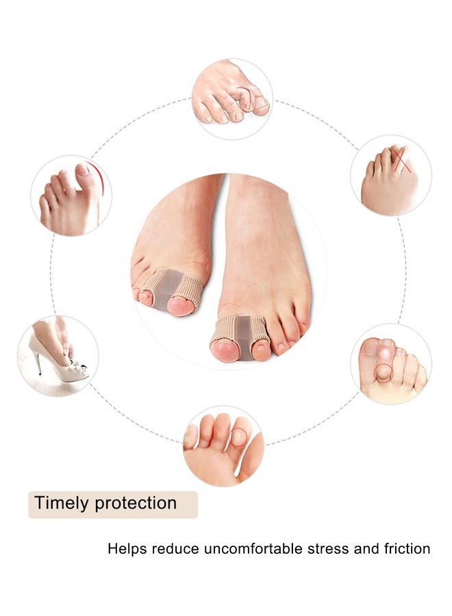 4 Pack Bunion Toe Separators for Overlapping Toes Women Men, Gel Toe Spacers Bunion Corrector - Image 5